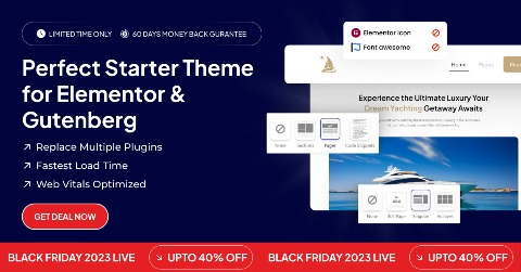 Nexter WordPress Theme Black Friday Deal